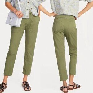 J. Crew Patch-pocket Slim Boyfriend Chino Pant General Surplus Green Size 27